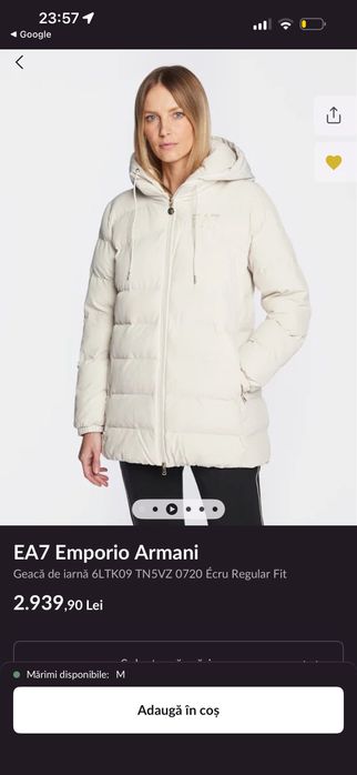 Geaca femei - Emporio Armani EA7 - xs