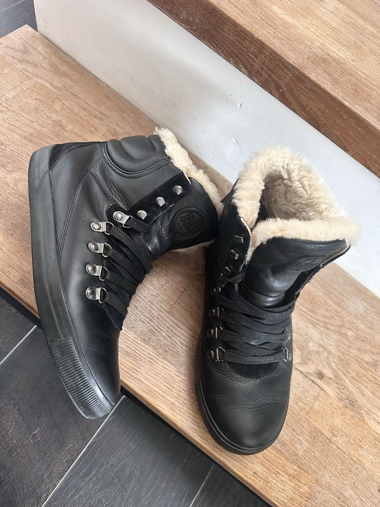 Ортопедични боти Fitflop маратонки естествен косъм и кожа