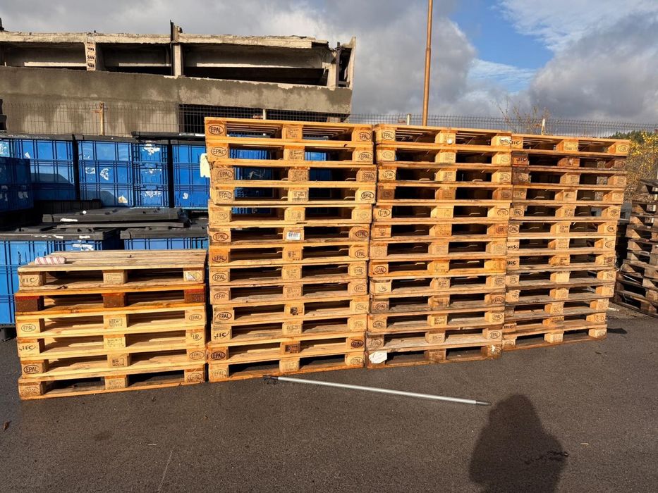 Употребявани европалети, почти нови