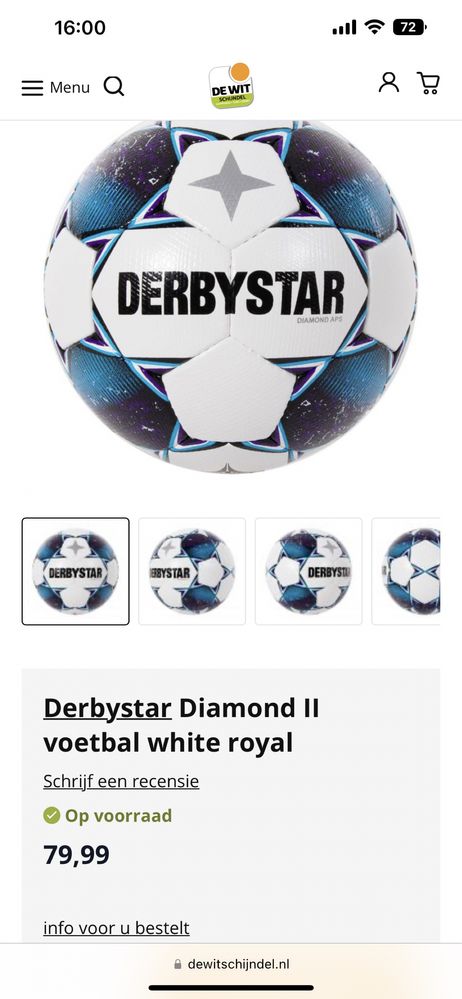 Профессиональный футбольный мяч Select Super V23 и Derbystar Brillant.