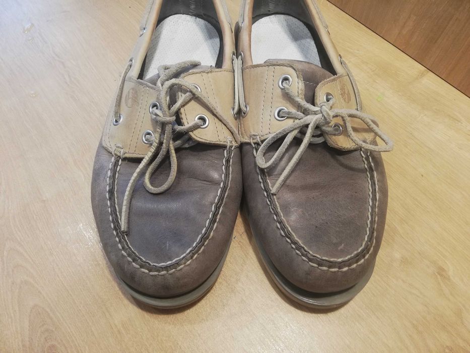Papuci piele gri Timberland 42