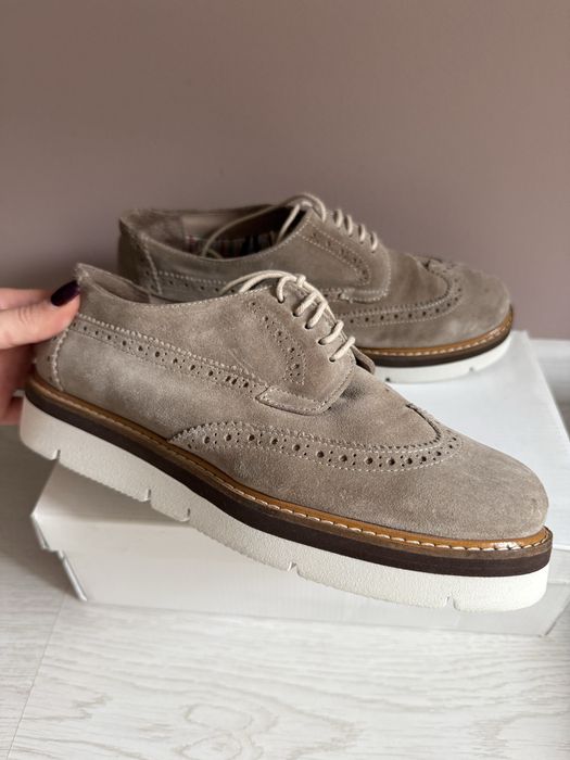 Дамски Велурени обувки Оксфорд