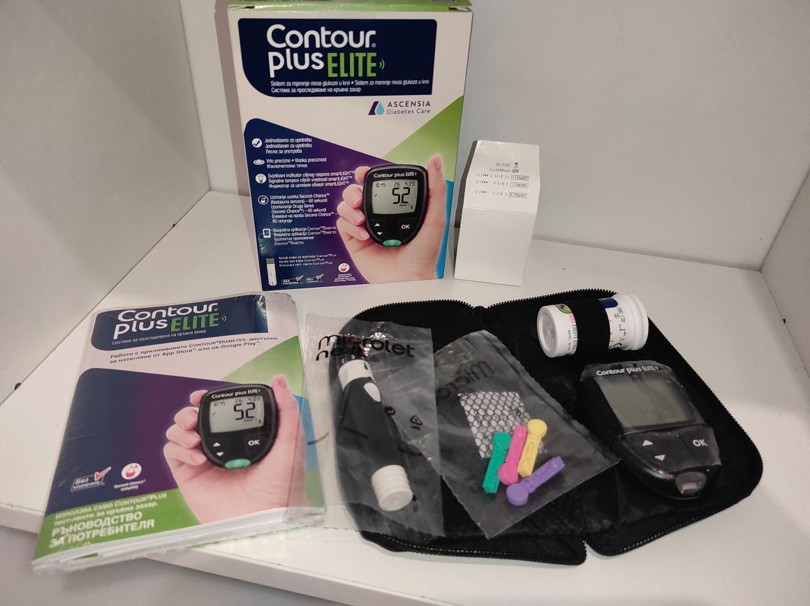 Contour plus elit контоур плюс елит апарат за измерване на кръвна заха
