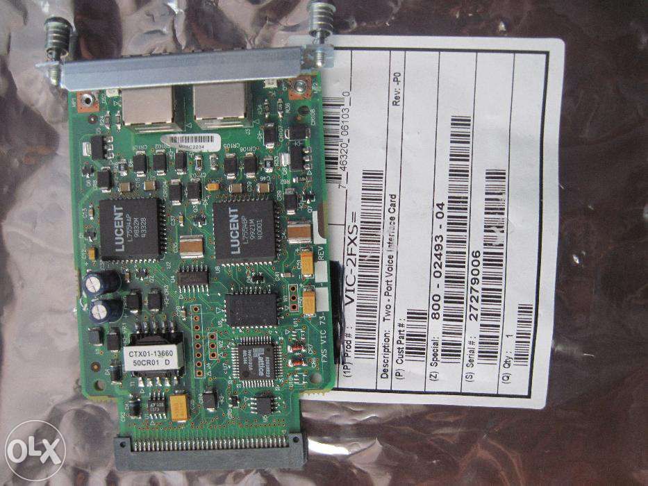 Cisco VIC-2FXS 2-Port FXS Voice/Fax Interface Card