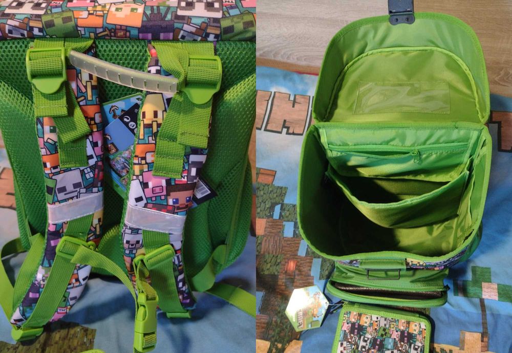 НОВА Ученическа раница Minecraft Ergonomic