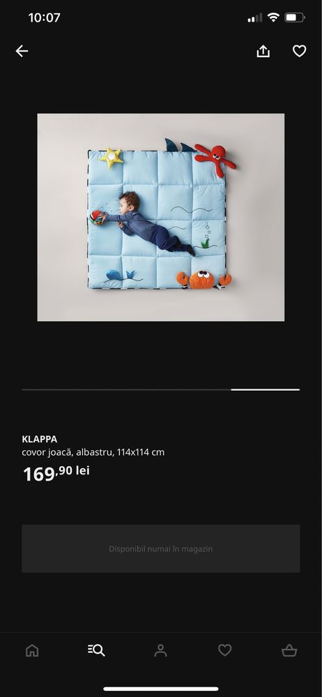 Covor/saltea activitati bebe Ikea