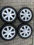Jante aliaj 4x100mm, anvelope iarna 205/50 R17, Renault Scenic, Megane