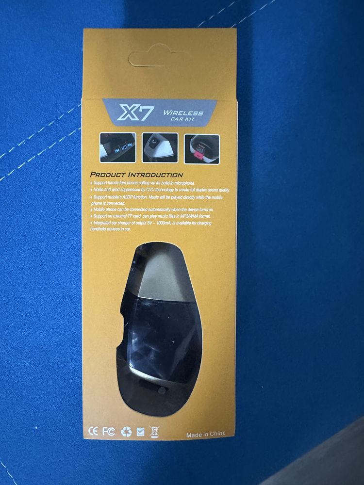 Комплект трансмитер BLUETOOTH GOLD  + SD CARD 4GB и дистанционно