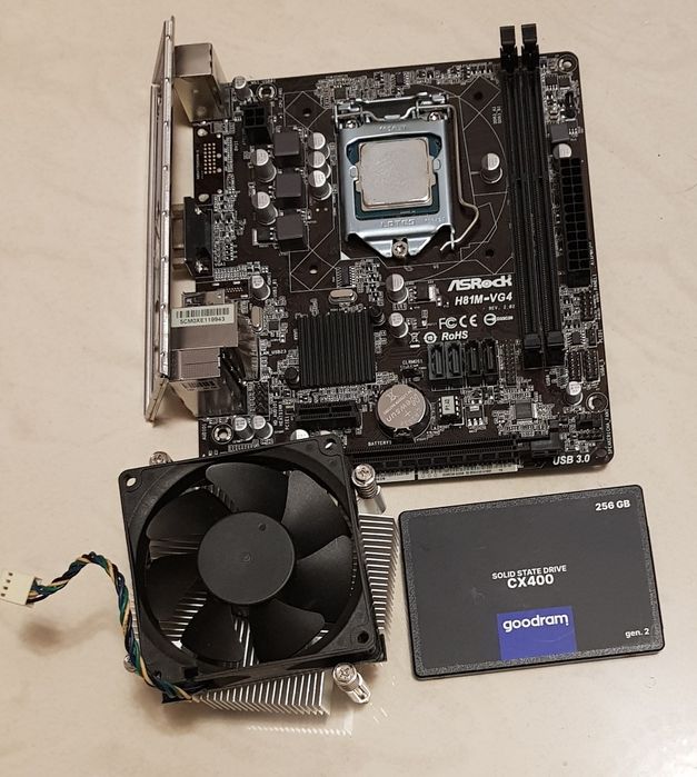 kit procesor i5 4570, placa de baza, cooler, SSD 256GB