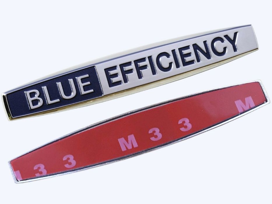 Emblema sigla 3D Metal Mercedes Blue Efficiency