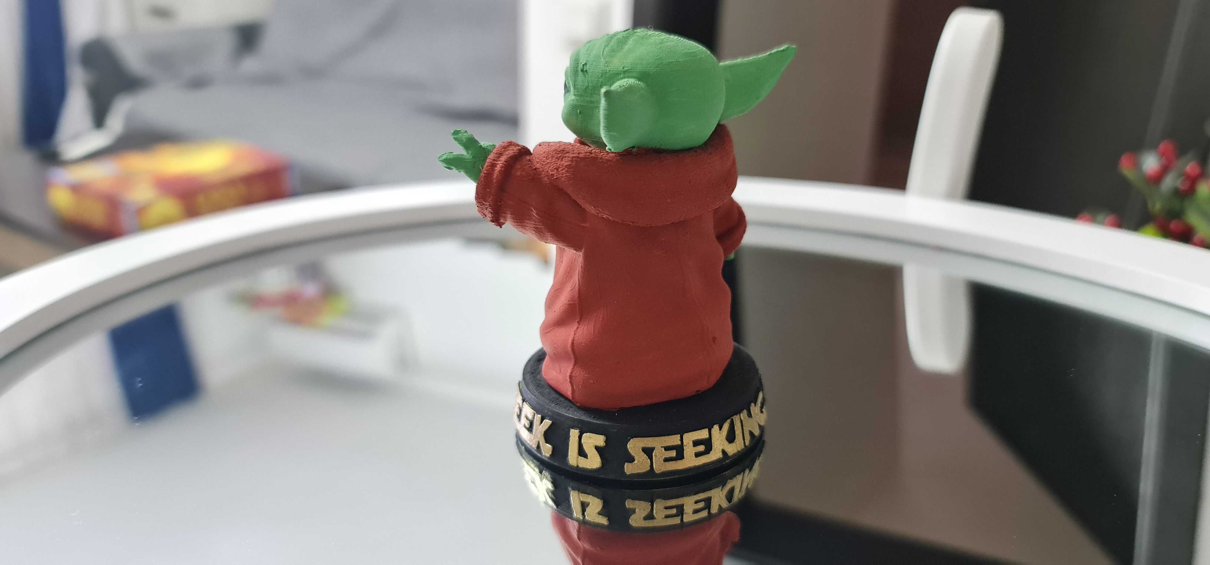 Baby Yoda Printat 3d Decorativ pentru Acasa sau Birou