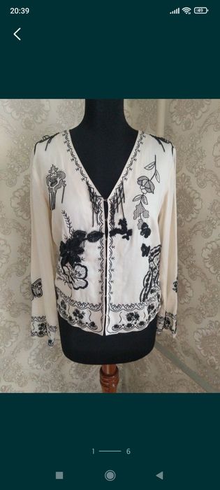 Пиджак шёлк Италия новый