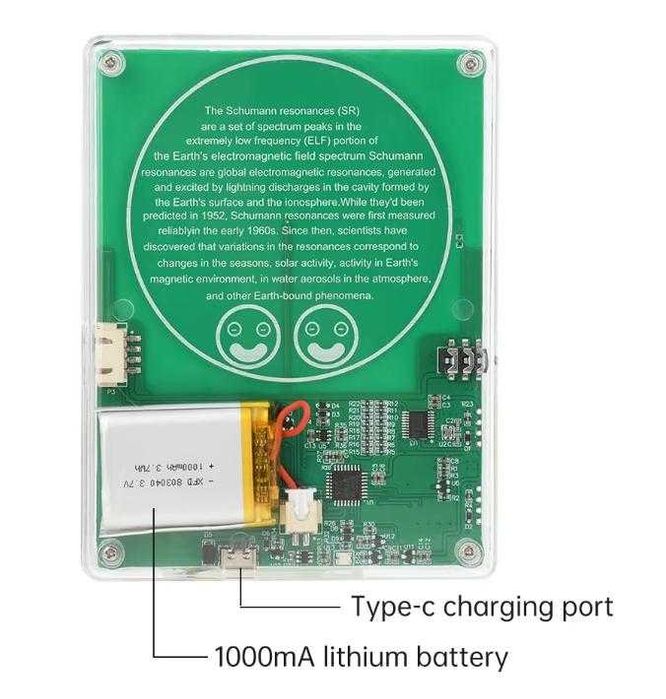 ФотоВолт Батерия DDS Генератор на Шуман 7.83Hz 1.8" LCD 0.001Hz~200KHz