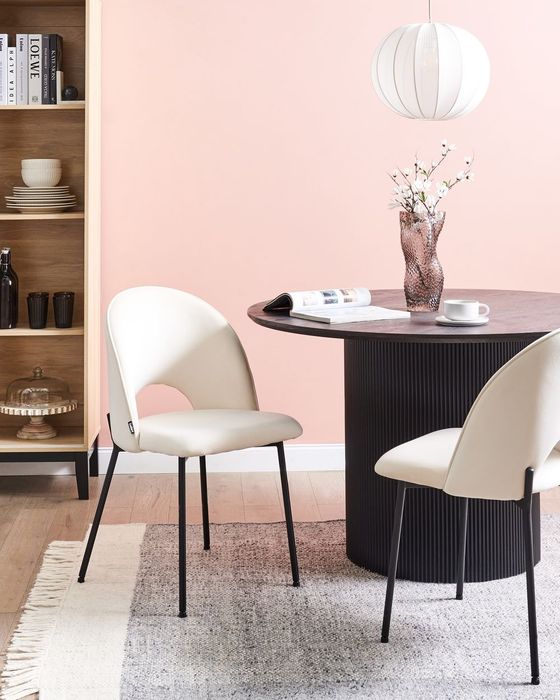 NOU Set 2 scaune "COVELO", catifea