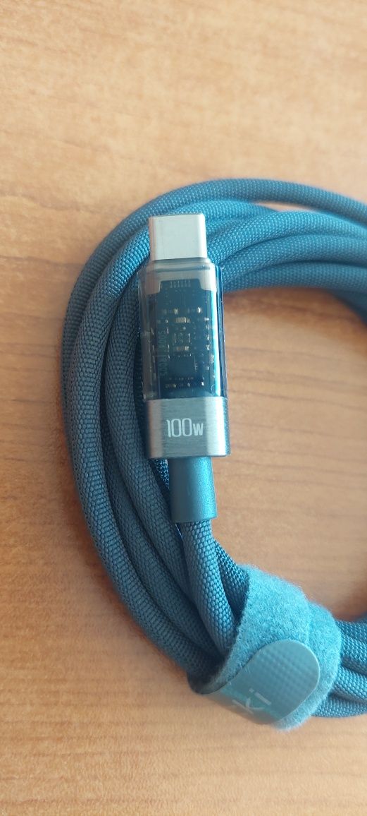 Кабел за бързо зареждане 2 м. USB C към Type-C, PD3.0 кабел за данни