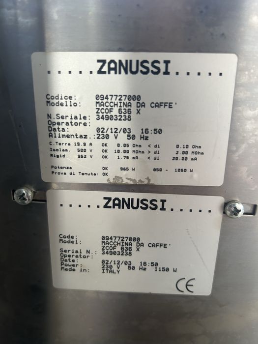 Espressor Zanussi Incorporabil