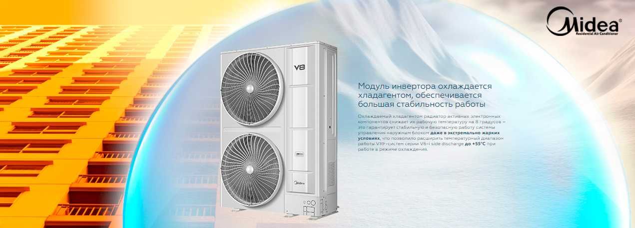 Наружный блок VRF системы Midea MV8i-450WV2GN1(PRO) 45кВт / На складе