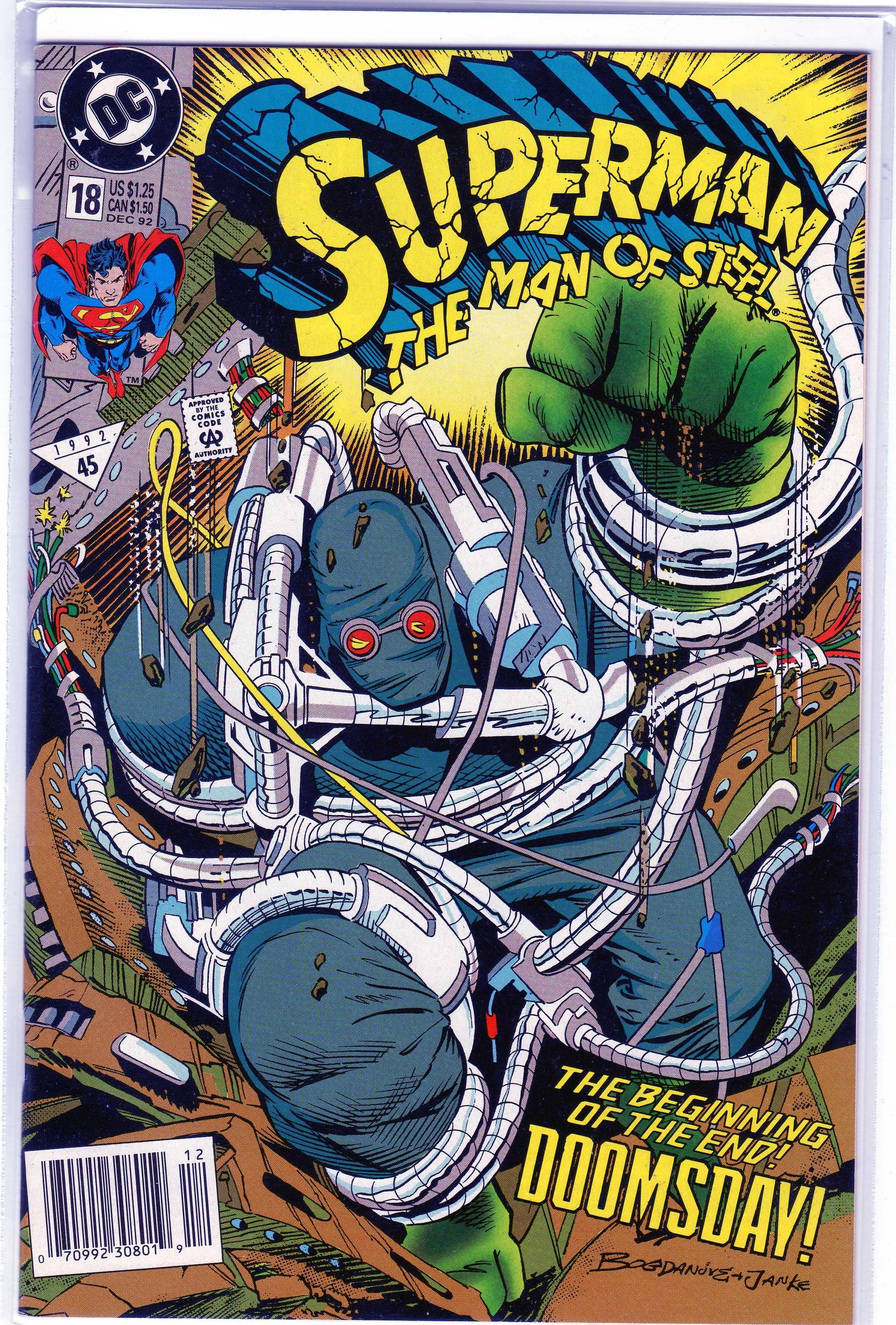 Superman The Man of Steel #18 1st Full Doomsday benzi desenate