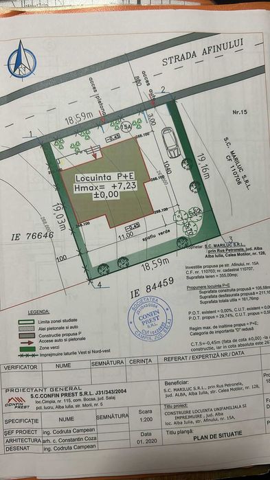De vinzare teren cu placa turnata!