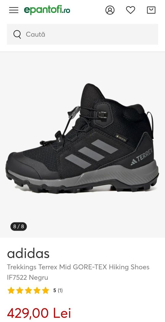 Ghete iarna impermeabile Adidas Terrex Continental Mid GORE-TEX Hiking