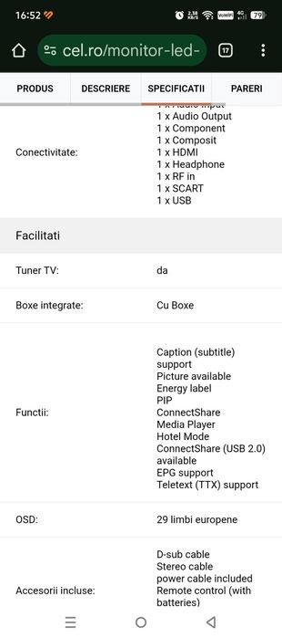 Televizor/ Monitor Samsung QLed Full HD 24 inchi
