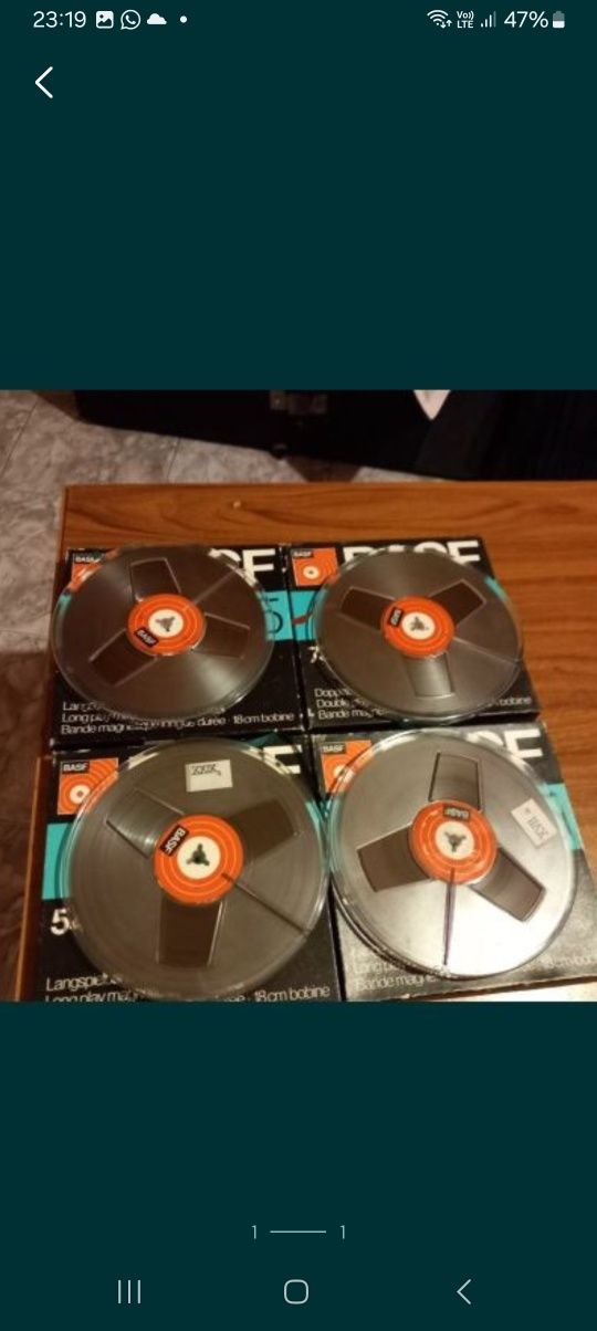 Benzi magnetofon 18cm agfa basf scotch muzica disco 80