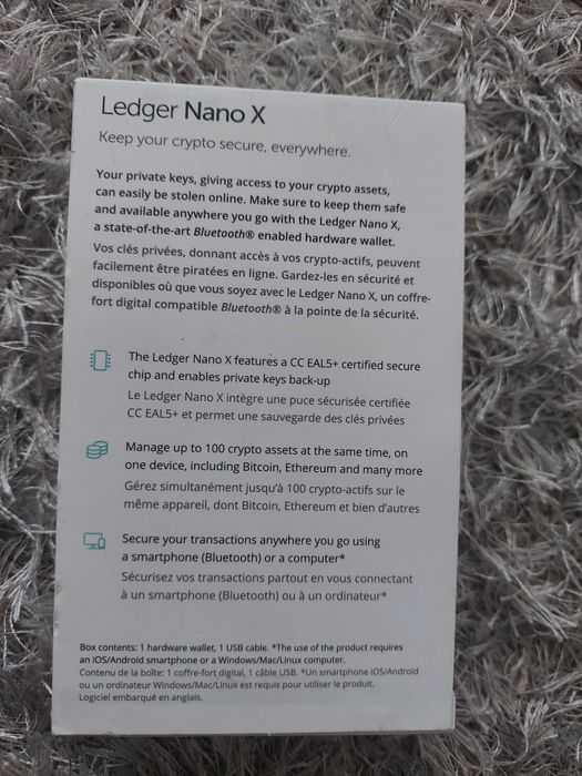 Ledger nano x,produs nou