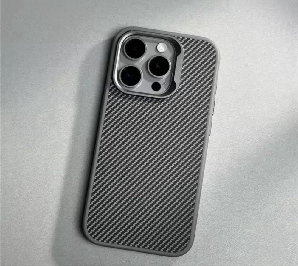 Iphone 15/16/PRO MAX PLUS - Husa Carbon Titanium Frame