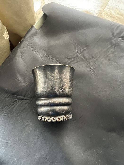 Cupa pahar placat cu argint stare f buna,model vintage