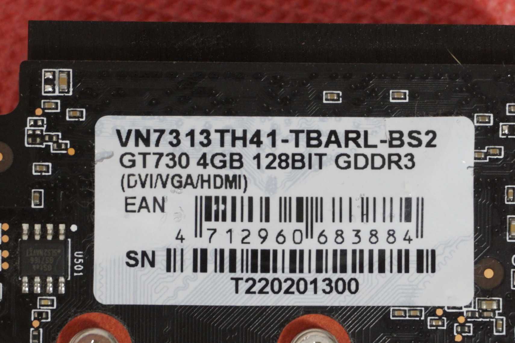 Видео карта GPU Nvidia GeForce GT 730 4GB Biostar / Вкл.ДДС