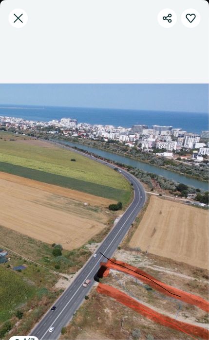 Teren intravilan de vanzare Navodari teren  la DJ226