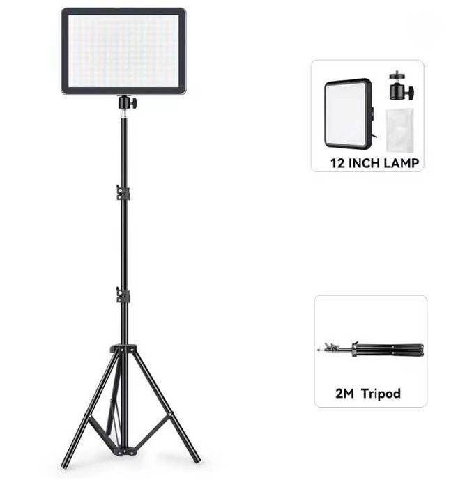 Kit lumini foto video, 12 inch, alimentare USB