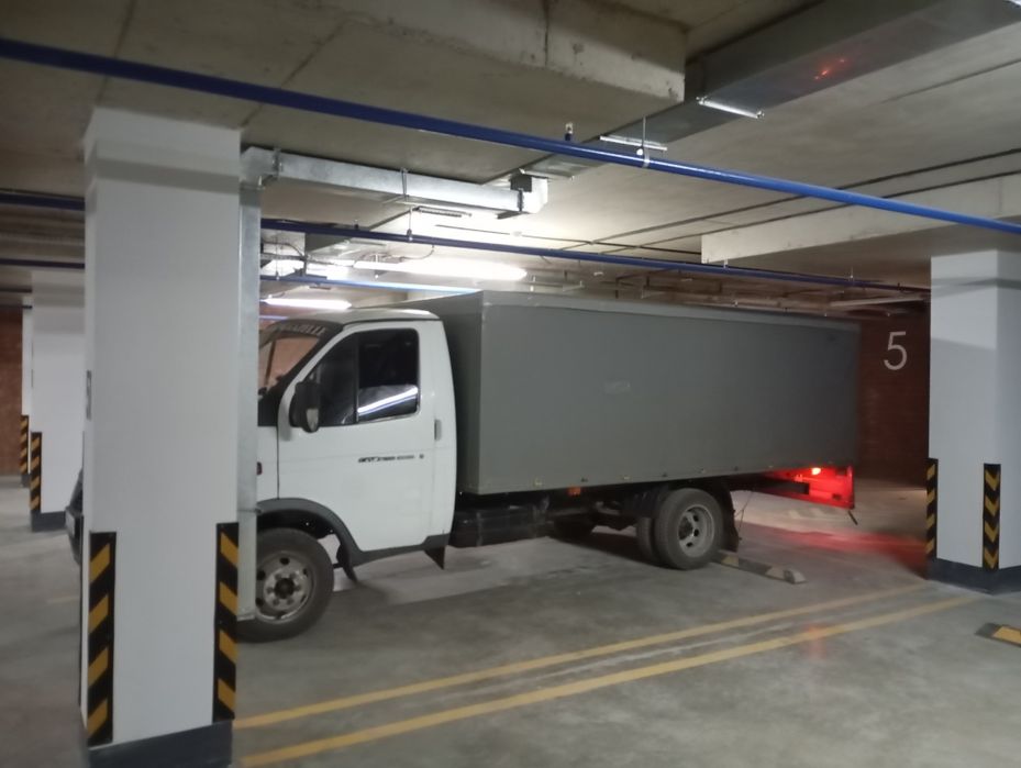 Грузоперевозки паркинг верх открывание Газель паркинг 4.2 длина с ковр