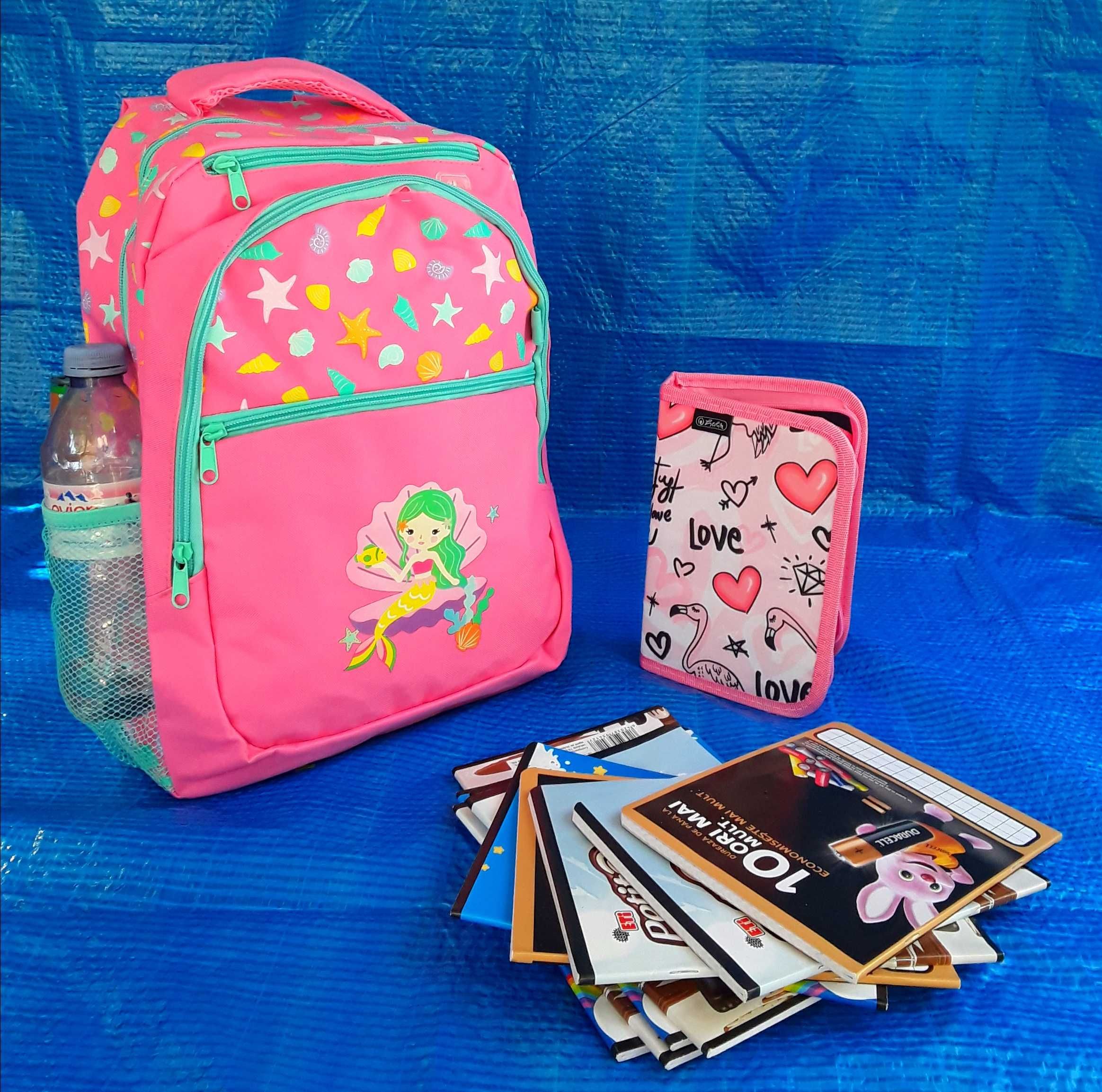 Ghiozdan tip rucsac premium impermeabil cu penar echipat+BONUS -80 Lei