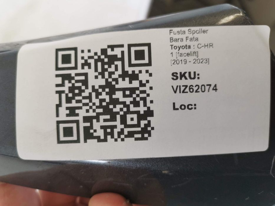 Тойота С-ХР / Toyota C-HR 1 [фейслифт] Оригинален спойлер/предна броня