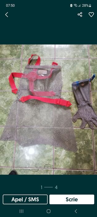 Sort de inox  și mănușă xl