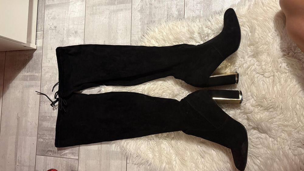 Високи велурени БОТУШИ