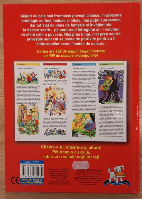Carte "366 poveşti minunate pentru adormit copiii."
