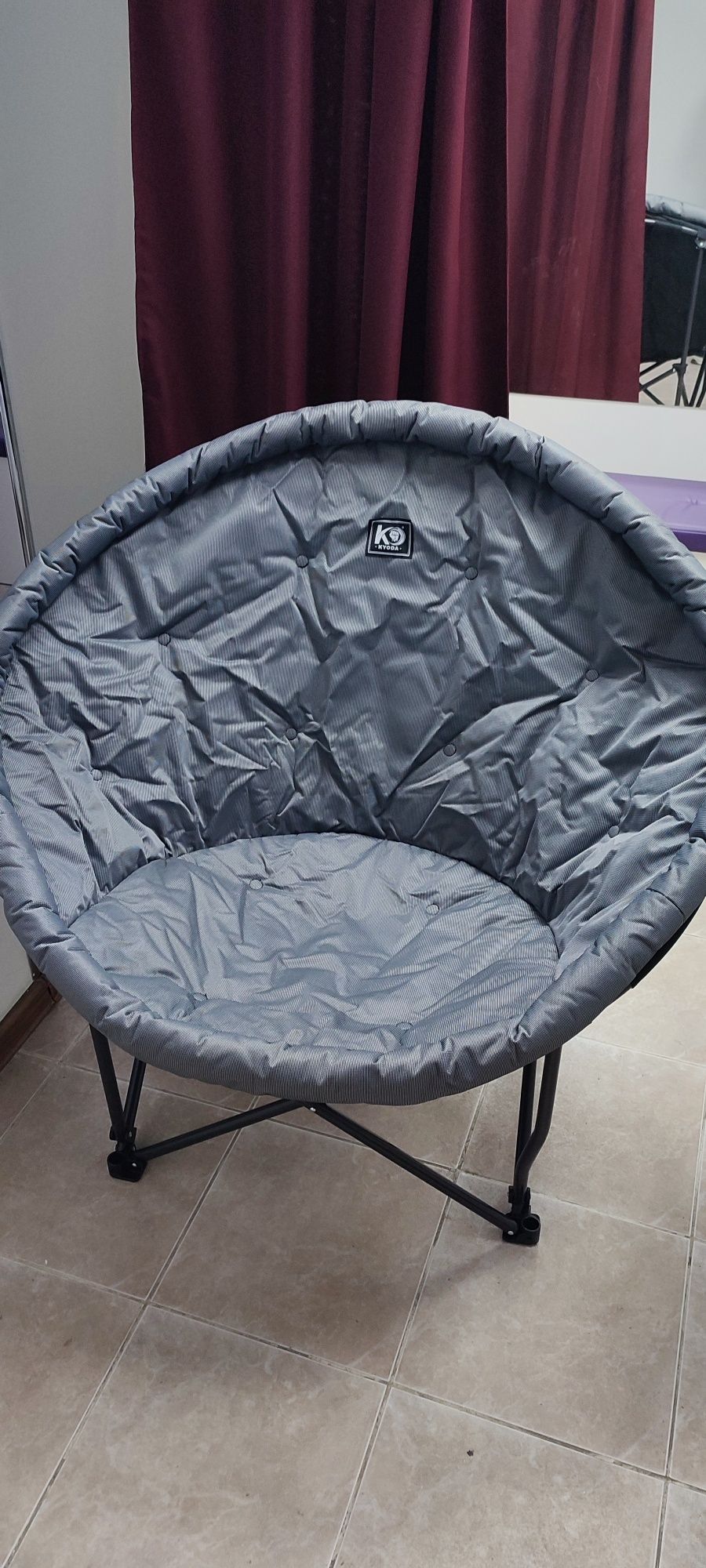 Кресло складное кемпинговое "KYODA" круглое - ракушка