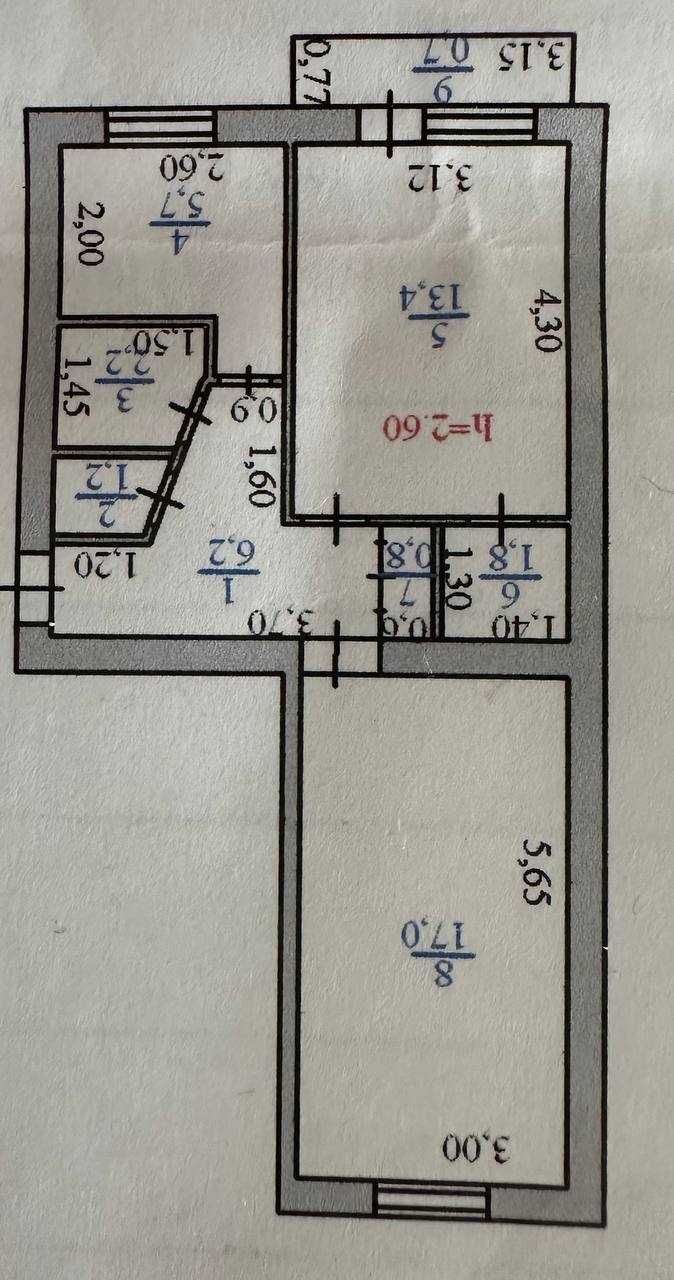 продам 2-комн квартира р-он Орбита-Евразия