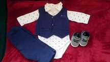 Costumas de ocazie cu papuci bebe baietel nr 74