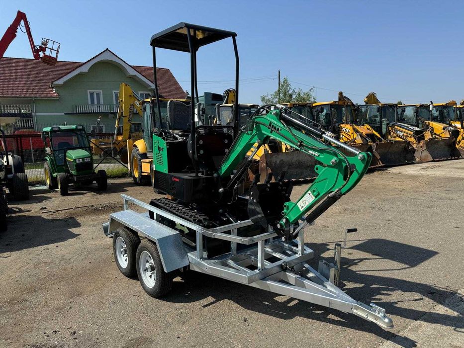 Miniexcavator JPC HT12 + remorca , 2023, 1 tona
