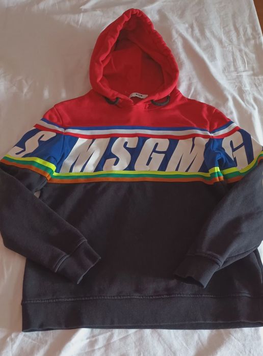 Hanorac  superb colorat cu gluga MSGM 14 ani