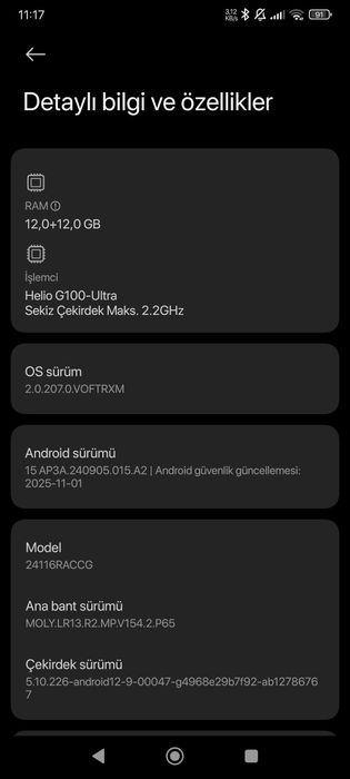 Redmi Not 14 pro 512G Ram 12/12