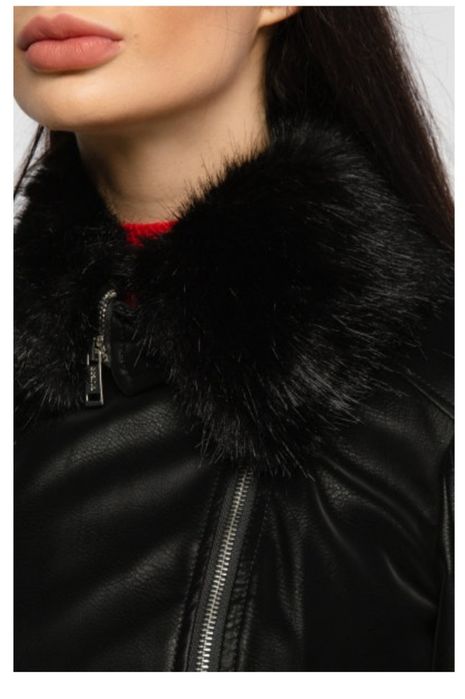 Кожено рокерско яке Guess