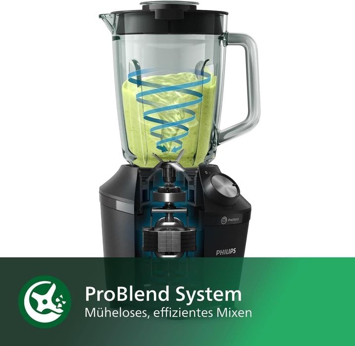Blender Philips HR2291/41, 600W, ProBlend, Recipient Sticlă2L 2Trepte