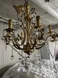 Lustra din bronz cu cristal