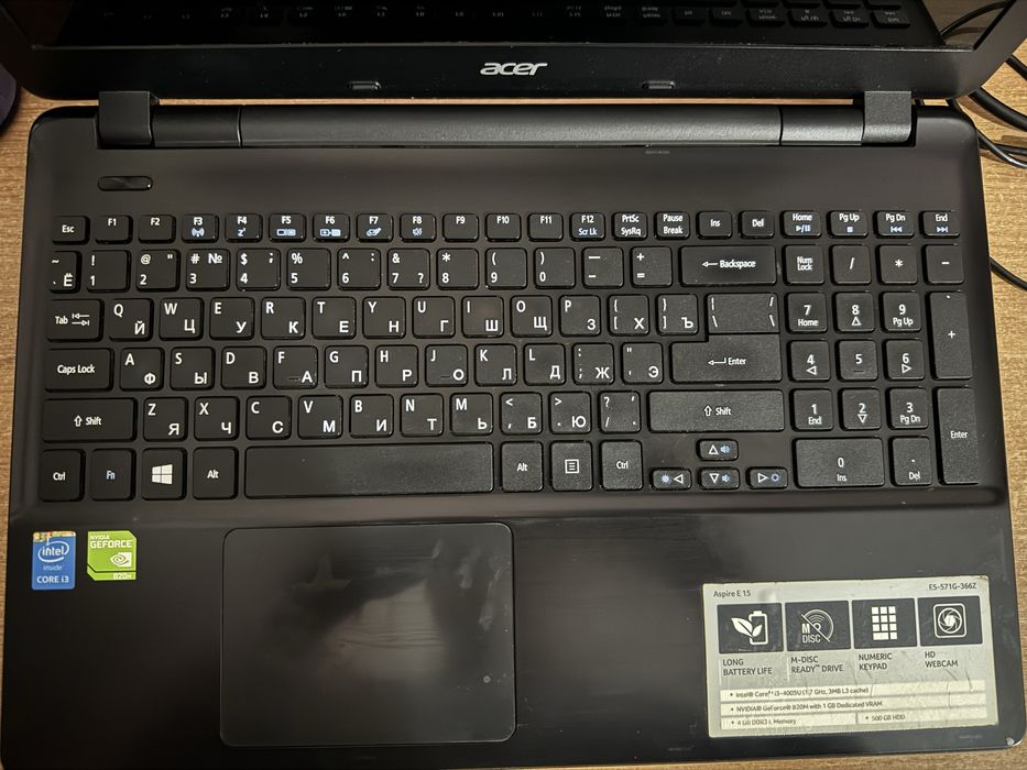 Acer 500Gb baterya 4 sel sotiladi holati ideal