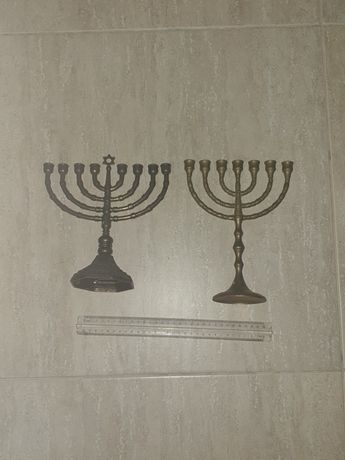 Pereche de sfenice evreiești,  bronz masiv