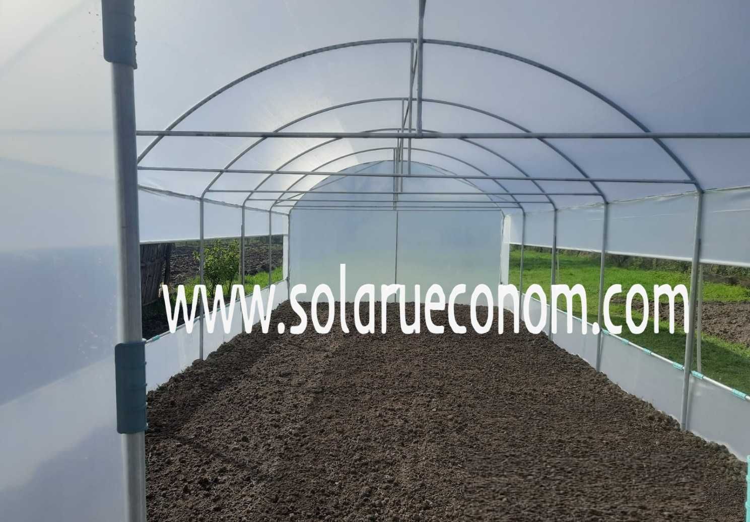 Solarii (sere) de gradina cu stuctura din teava zincata sau neagra